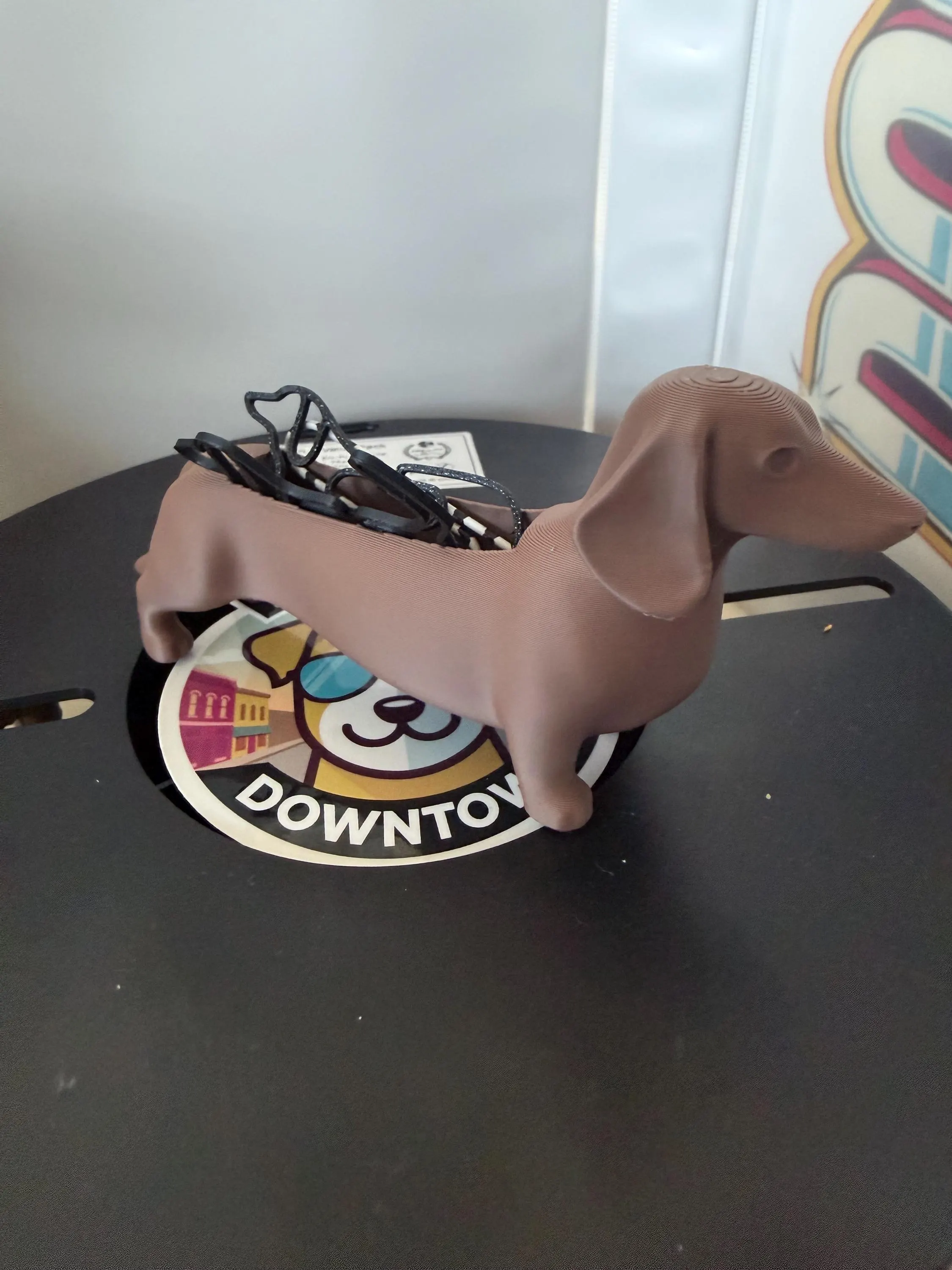 Dachsund wiener dog paper clip or other accessories holder